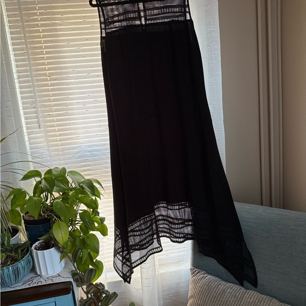 American Living Black Lace Sleeveless Dress